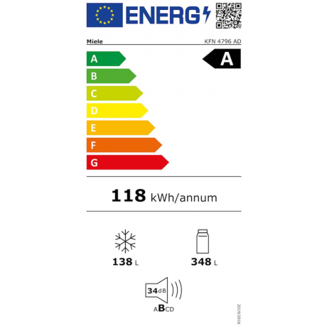 MIELE KFN 4796 AD Ψυγειοκαταψύκτης No Frost 201cm x 70cm Inox MIELE KFN 4796 AD Ψυγειοκαταψύκτης No Frost 201cm x 70cm Inox
